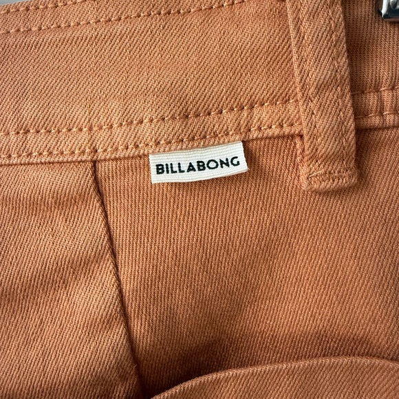 Billabong free fall wide-leg frayed pants burnt orange size 25 - Picture 4 of 5
